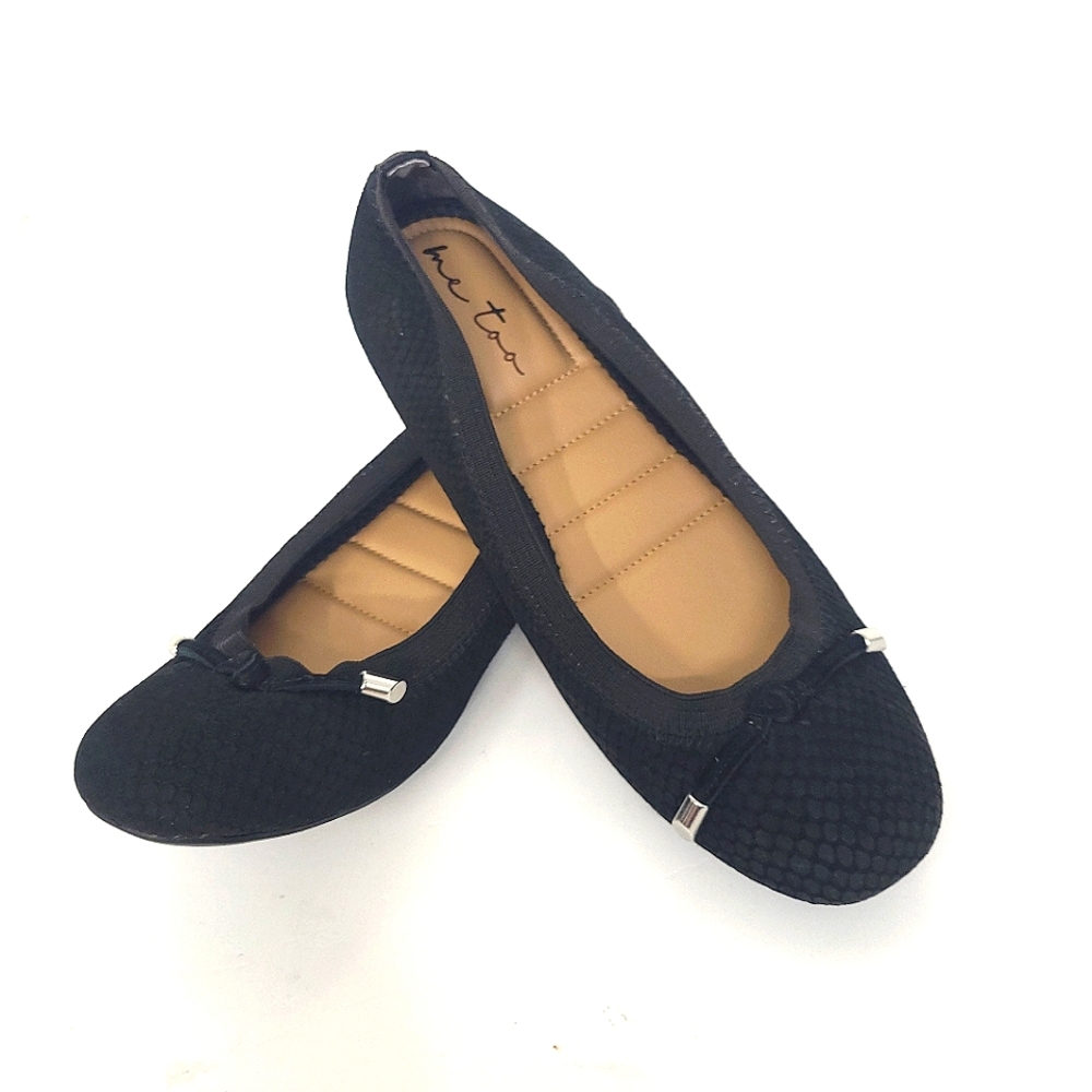 Me Too Black Flats